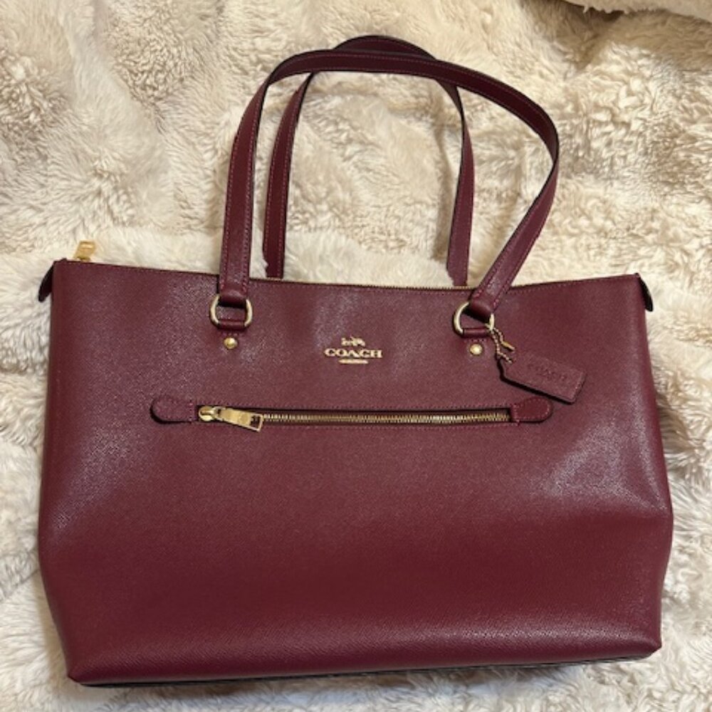 Coach Town Tote- Wine